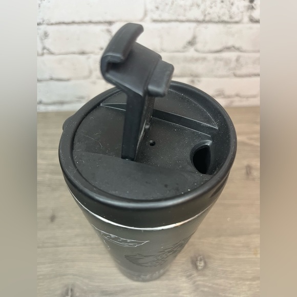 Starbucks Cup Tumbler 16 Oz. Refillable January 2016 Matte Black Grape Leaf - Picture 4 of 6